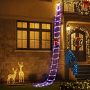 Jingle Jollys 3.5M Christmas Lights 300 LED Ladder Light with Santa Claus Decor-7