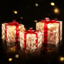 3 PCS Christmas Lights 70 LED Fairy Light Gift Box Jingle Jollys-7