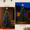 Jingle Jollys 2.5M Christmas Lights Waterfall String Light 300 LED Star Topper-3