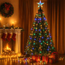 Jingle Jollys 2.5M Christmas Lights Waterfall String Light 300 LED Star Topper-5