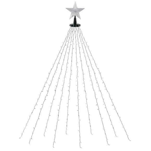 Jingle Jollys 2.5M Christmas Lights Waterfall String Light 300 LED Star Topper