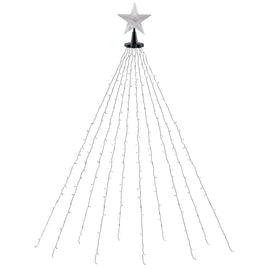 Jingle Jollys 2.5M Christmas Lights Waterfall String Light 300 LED Star Topper