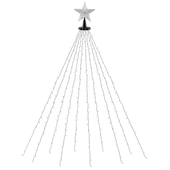 Jingle Jollys 2.5M Christmas Lights Waterfall String Light 300 LED Star Topper