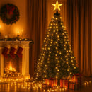 Jingle Jollys 2.5M Christmas Lights Waterfall String Light 300 LED Star Topper-6