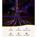 Jingle Jollys 3m Solar Christmas Lights Outdoor Fairy Waterfall Star Multicolour-5