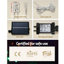 Jingle Jollys 3m Solar Christmas Lights Outdoor Fairy Waterfall Star Multicolour-10