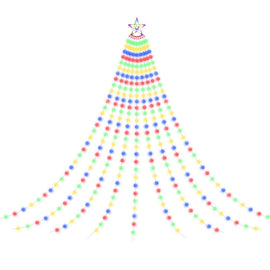 Jingle Jollys 3.8M Christmas Lights Waterfall String Light 340 LED