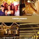 2Mx3M Christmas Lights Net String Light Decorations Warm 504 LED Jingle Jollys-5