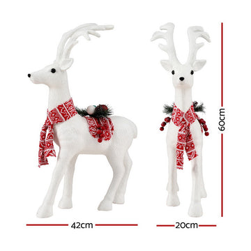 Jingle Jollys Christmas Reindeer 60cm Glitter Deer Ornaments Party Decorations - 0