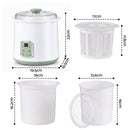 Devanti 2-in-1 Yoghurt Maker and Fermenter 2L with Greek Yoghurt Strainer Soft Cheese Machine-3