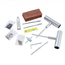 A 33 - piece set Green Heavy - Duty Tubeless Tyre Repair Kit - Emergency Puncture Plug Set for Cars, Motorcycles & ATVs - RnR Galore