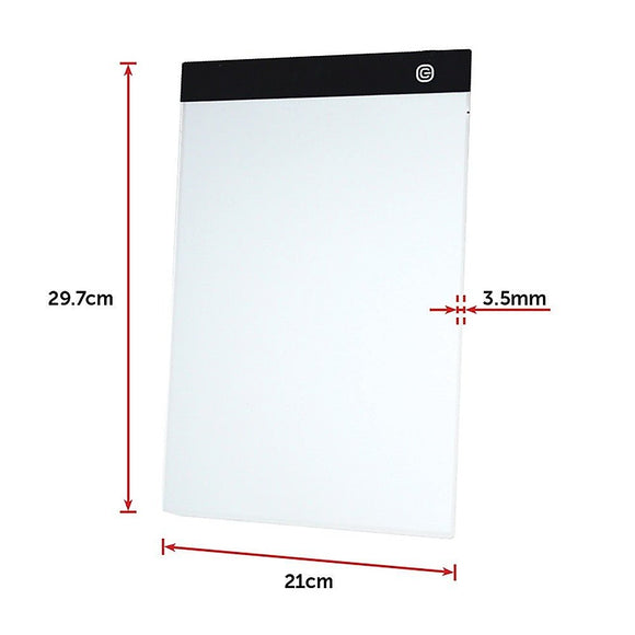 A4 LED Light Box Tracing Board Art Design Stencil Tattoo Copy Drawing Pad - RnR Galore