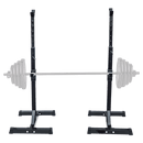 Adjustable Squat Rack Pair Steel Barbell Bench Press Stands Gym Home - RnR Galore