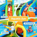AirMyFun Kids Inflatable Pool Water Slide Cannon Splash Park Castle Outdoor Toys 427X374CM - RnR Galore
