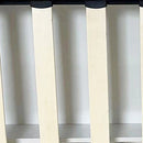 Alexa Queen Size High Rise Headboard Linen Beige Fabric Four MDF Drawers with Wheels Bed Frame - RnR Galore