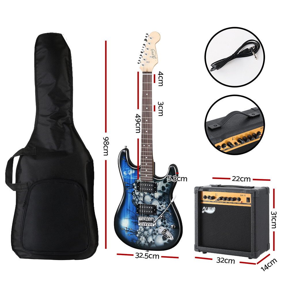 Alpha Electric Guitar Music String Instrument 20W Amplifier - RnR Galore