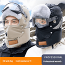 Anti - Fog Thermal Cycling hat - Reflective Safety & Voice Amplification(pink) - RnR Galore