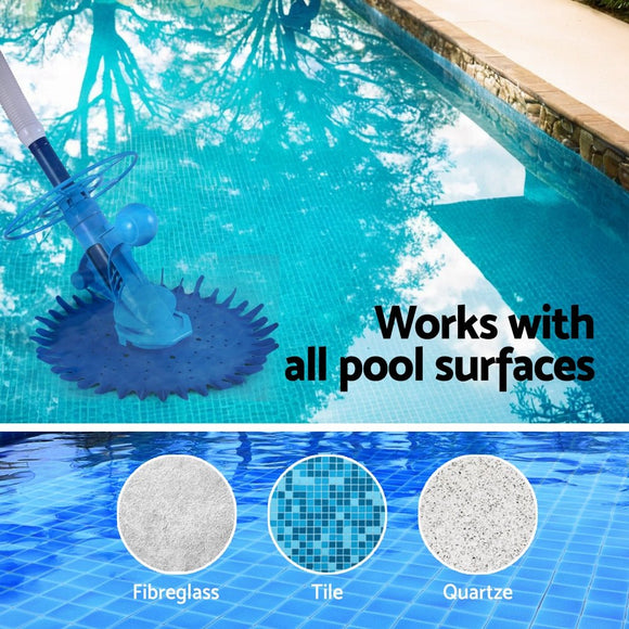 Aqua Buddy Pool Cleaner Automatic Vacuum Swimming Pool Floor Climb Wall 10M - RnR Galore