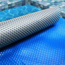 Aquabuddy Pool Cover 500 Micron 10x4m Swimming Pool Solar Blanket Blue Silver - RnR Galore