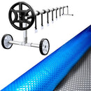 Aquabuddy Pool Cover 500 Micron 6.5x3m Silver Swimming Pool Solar Blanket 4m Roller - RnR Galore