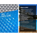 Aquabuddy Pool Cover 500 Micron 7x4m Silver Swimming Pool Solar Blanket 5.5m Blue Roller - RnR Galore