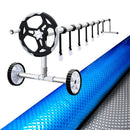 Aquabuddy Pool Cover 500 Micron 8.5x4.2m Swimming Pool Solar Blanket 5.5m Roller - RnR Galore