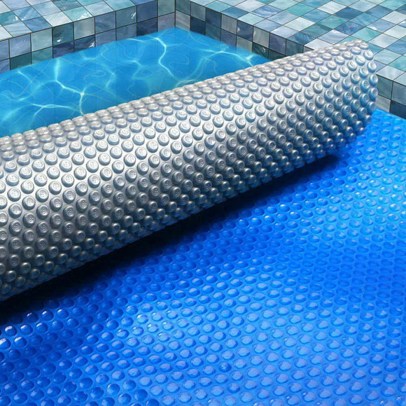 Aquabuddy Pool Cover 8x4.2m 400 Micron Swimming Pool Solar Blanket Blue Silver - RnR Galore