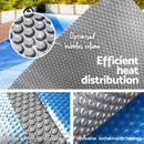 Aquabuddy Pool Cover 8x4.2m 400 Micron Swimming Pool Solar Blanket Blue Silver - RnR Galore