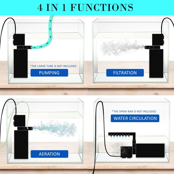 Aquarium Submersible Filter Pond Pump 1600L/H 35W 2.5m - RnR Galore