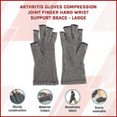 Arthritis Gloves Compression Joint Finger Hand Wrist Support Brace - Large - RnR Galore