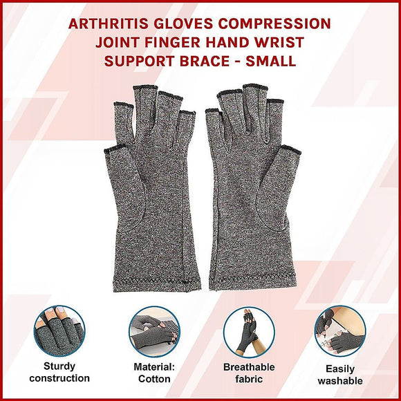 Arthritis Gloves Compression Joint Finger Hand Wrist Support Brace - Small - RnR Galore