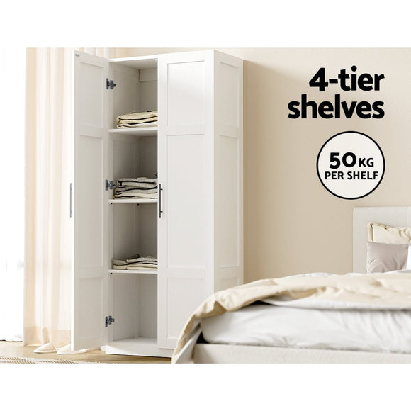 Artiss 2 Door Buffet Sideboard Cupboard Cabinet Pantry White - RnR Galore