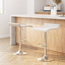 Artiss 2x Bar Stools Faux Leather Chair White - RnR Galore