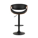 Artiss 2x Bar Stools Gas Lift Leather w/Armrest - RnR Galore