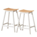 Artiss 2x Bar Stools Wooden Chairs Oak - RnR Galore
