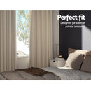 Artiss 2X Blockout Curtains Eyelet 140x230cm Beige - RnR Galore