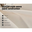 Artiss 2X Blockout Curtains Eyelet 140x230cm Beige - RnR Galore