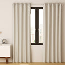 Artiss 2X Blockout Curtains Eyelet 180x213cm Beige - RnR Galore