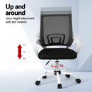 Artiss 2x Office Chair Mesh Computer Gaming Desk Chairs Work Study Mid Back - RnR Galore