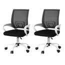 Artiss 2x Office Chair Mesh Computer Gaming Desk Chairs Work Study Mid Back - RnR Galore