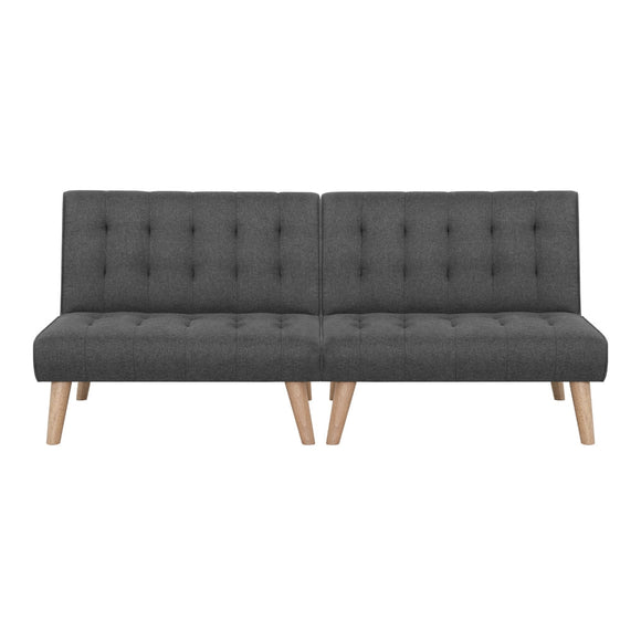 Artiss 2x Sofa Bed Couch Single Seater Fabric Grey - RnR Galore