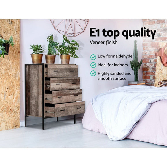 Artiss 4 Chest of Drawers - BARNLY - RnR Galore