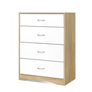 Artiss 4 Chest of Drawers - BURL - RnR Galore
