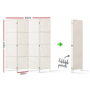 Artiss 4 Panel Room Divider Screen Privacy Timber Foldable Dividers Stand White - RnR Galore