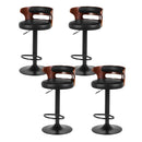 Artiss 4x Bar Stools Gas Lift Faux Leather - RnR Galore