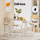 Artiss 4x Bar Stools Wooden Chairs Oak - RnR Galore