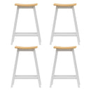 Artiss 4x Bar Stools Wooden Chairs Oak - RnR Galore
