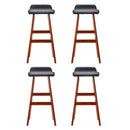 Artiss 4x Bar Stools Wooden Stool Black - RnR Galore