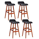 Artiss 4x Bar Stools Wooden Stool Black - RnR Galore