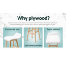 Artiss 4x Bar Stools Wooden Stool White - RnR Galore
